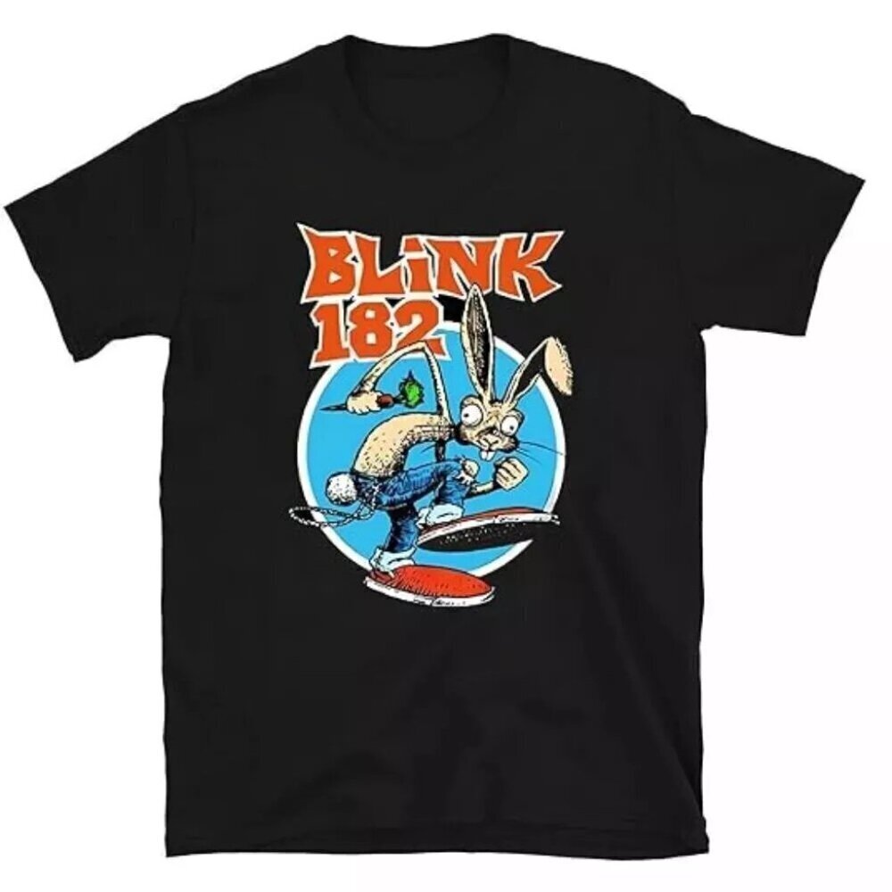 Blink 182 Band Shirt Pop Punk Graphic Tee Black Band Tee Music Fan Shirt